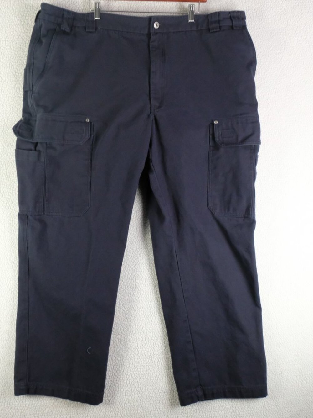 Duluth Trading Co Firehouse Pants Mens 48X32 Navy Blue Duluthflex Relaxed Cargo